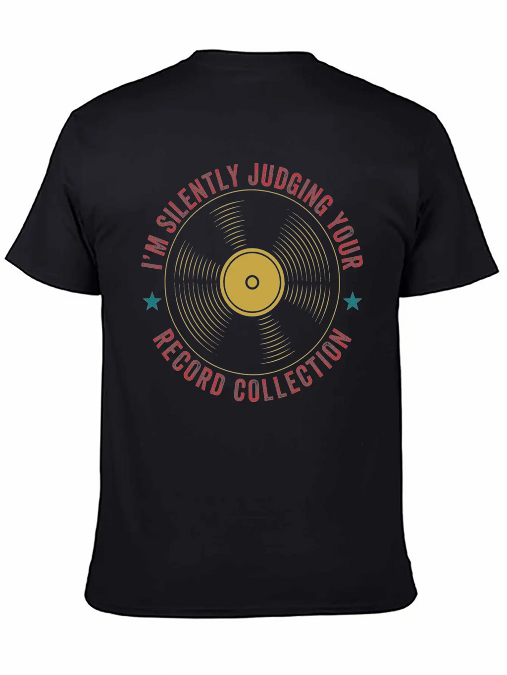 Judging Your Record Collection Funny Vinyl Lover Relaxed Everyday Tee – Lightweight And Durable Cotton