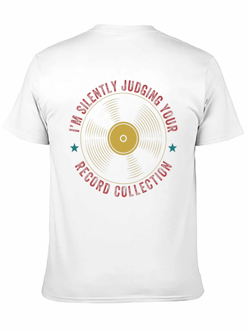 Judging Your Record Collection Funny Vinyl Lover Relaxed Everyday Tee – Lightweight And Durable Cotton