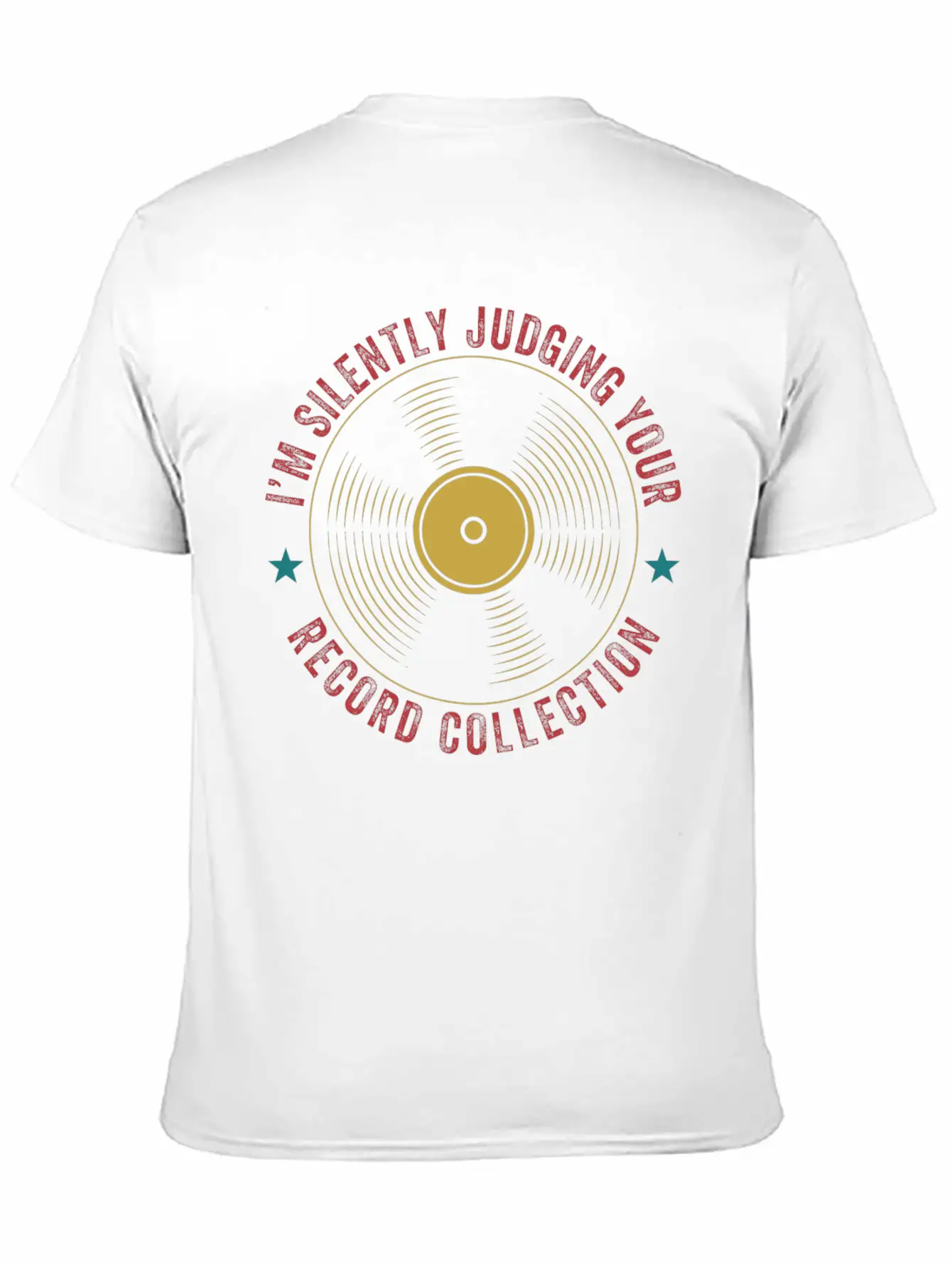 Judging Your Record Collection Funny Vinyl Lover Relaxed Everyday Tee – Lightweight And Durable Cotton