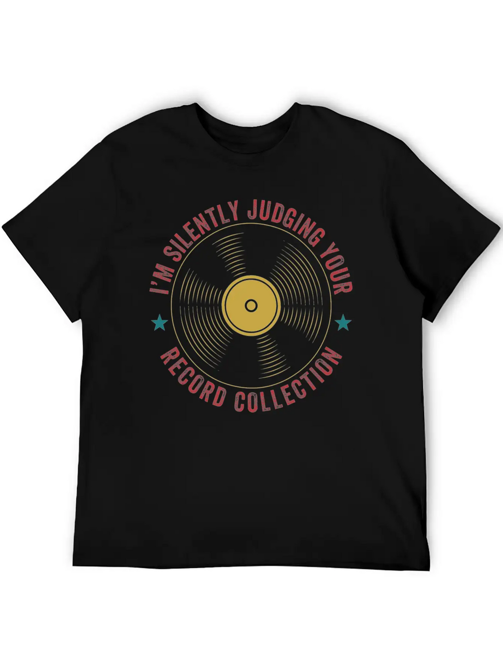 Judging Your Record Collection Funny Vinyl Lover Relaxed Everyday Tee – Lightweight And Durable Cotton