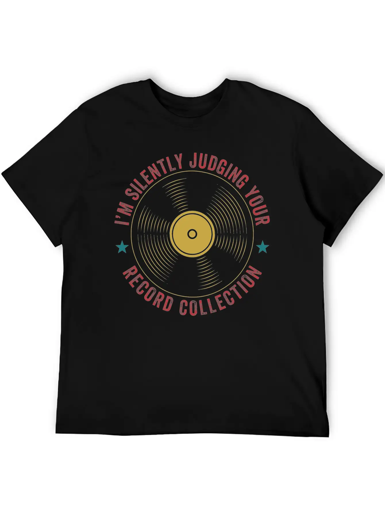 Judging Your Record Collection Funny Vinyl Lover Relaxed Everyday Tee – Lightweight And Durable Cotton
