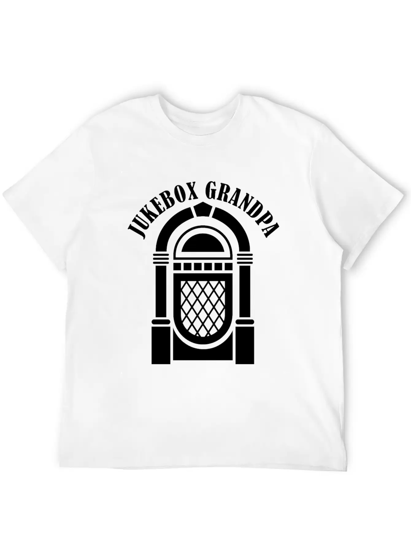 Jukebox Grandpa Singer Karaoke Master Stylish Everyday T-Shirt – Unisex Basic Cotton Tee