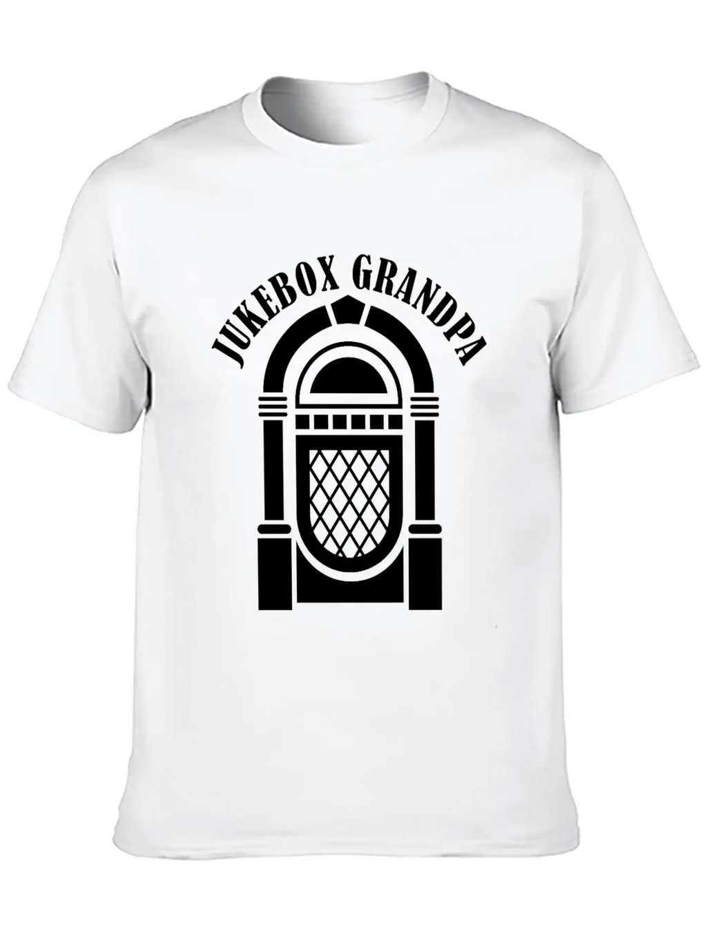 Jukebox Grandpa Singer Karaoke Master Stylish Everyday T-Shirt – Unisex Basic Cotton Tee