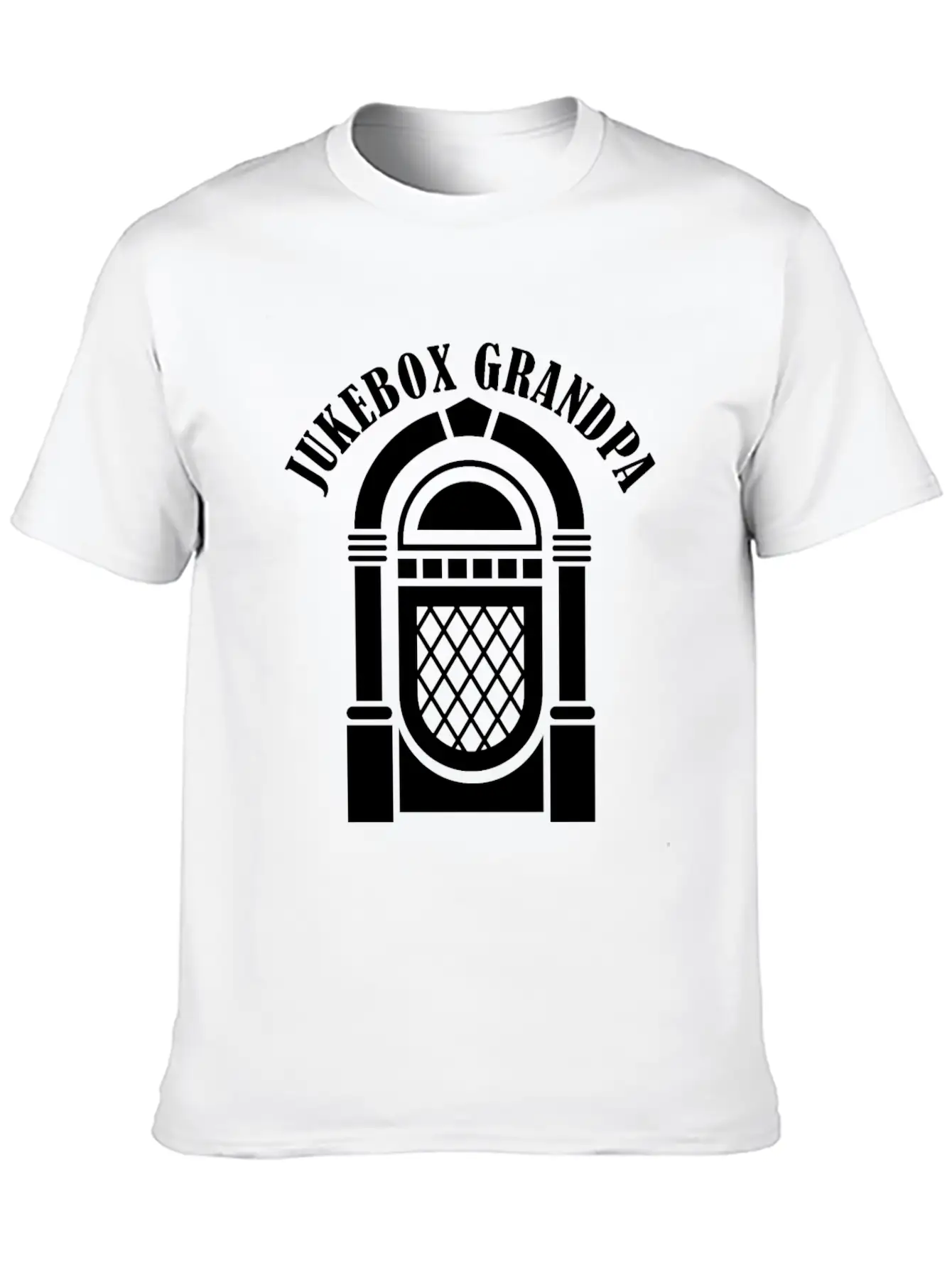 Jukebox Grandpa Singer Karaoke Master Stylish Everyday T-Shirt – Unisex Basic Cotton Tee