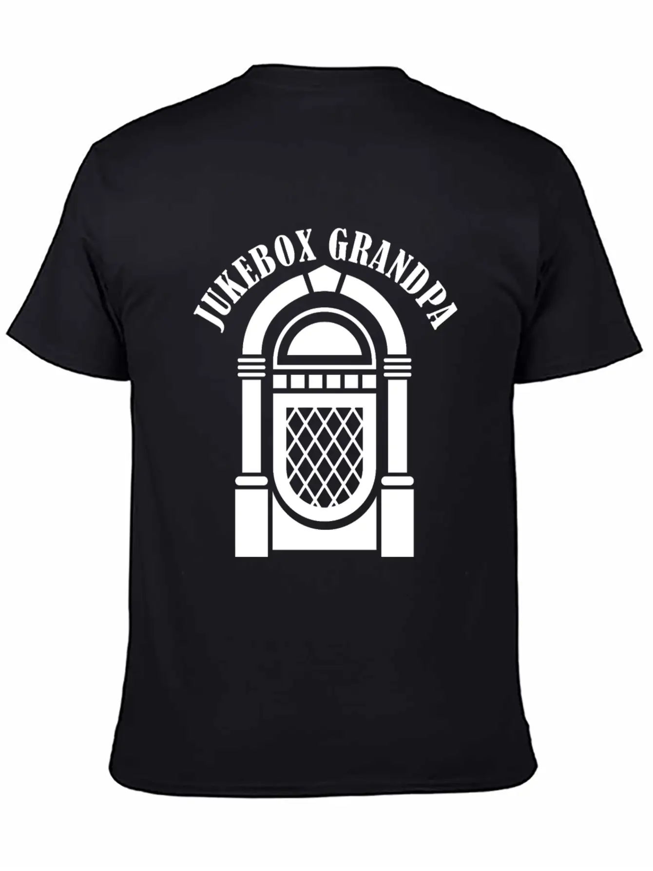 Jukebox Grandpa Singer Karaoke Master Stylish Everyday T-Shirt – Unisex Basic Cotton Tee