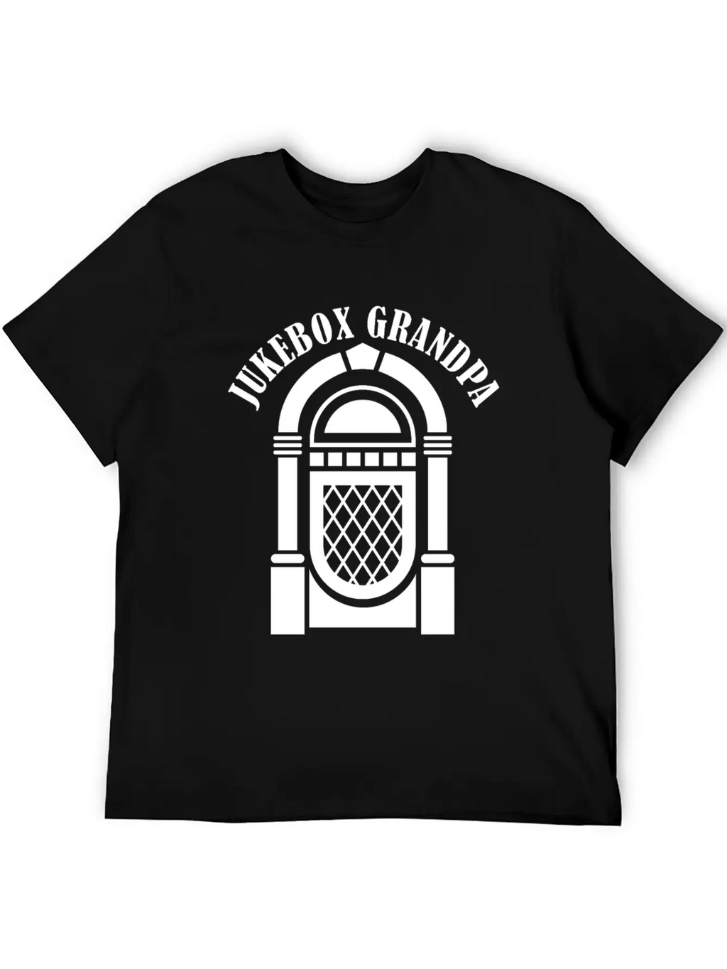 Jukebox Grandpa Singer Karaoke Master Stylish Everyday T-Shirt – Unisex Basic Cotton Tee
