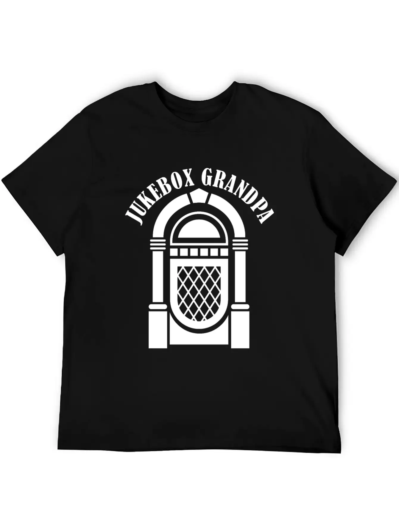 Jukebox Grandpa Singer Karaoke Master Stylish Everyday T-Shirt – Unisex Basic Cotton Tee