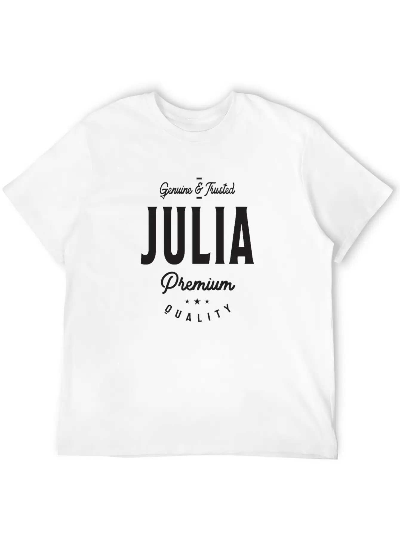Julia Genuine & Trusted Stylish Everyday T-Shirt – Unisex Basic Cotton Tee