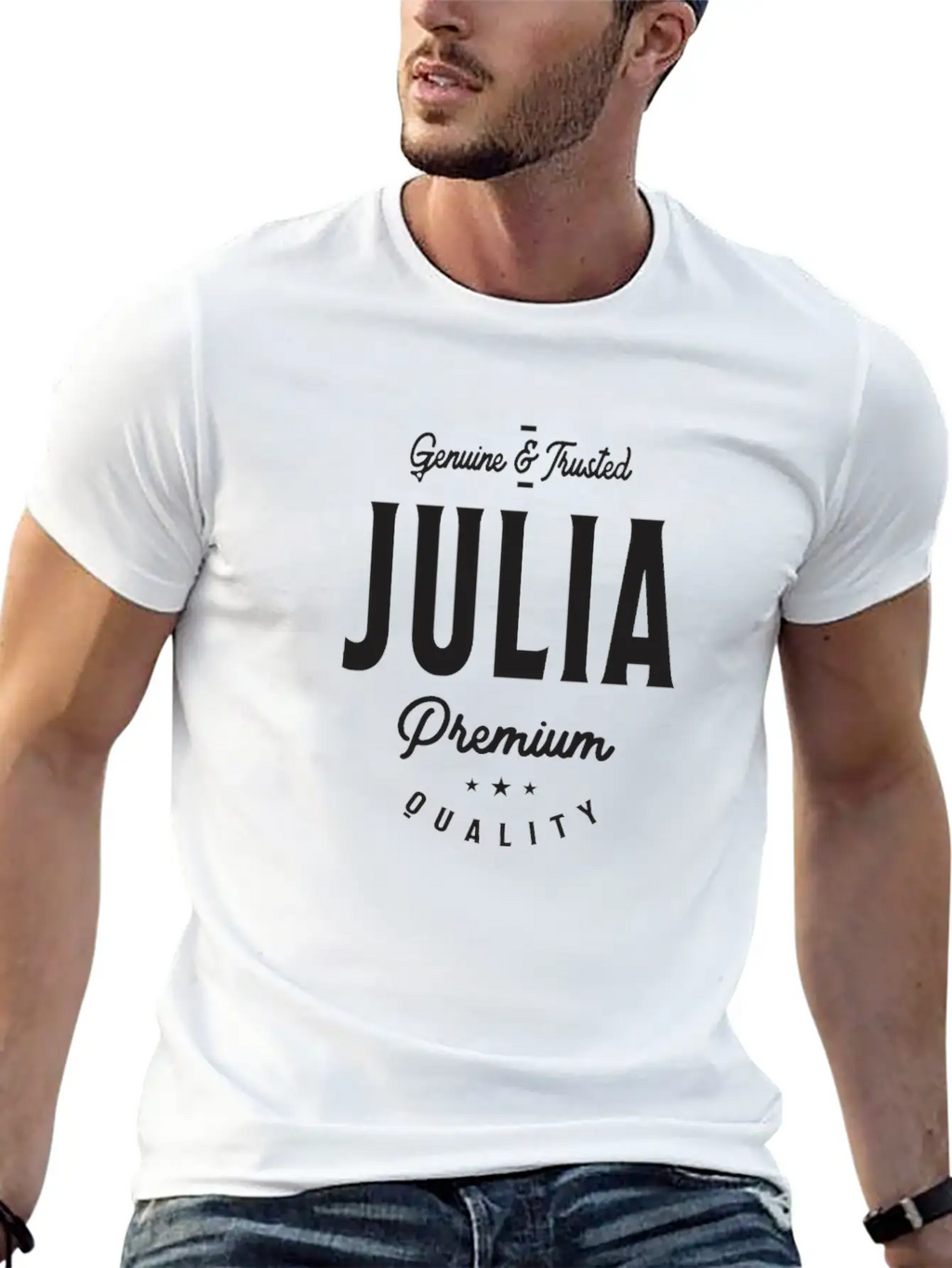 Julia Genuine & Trusted Stylish Everyday T-Shirt – Unisex Basic Cotton Tee