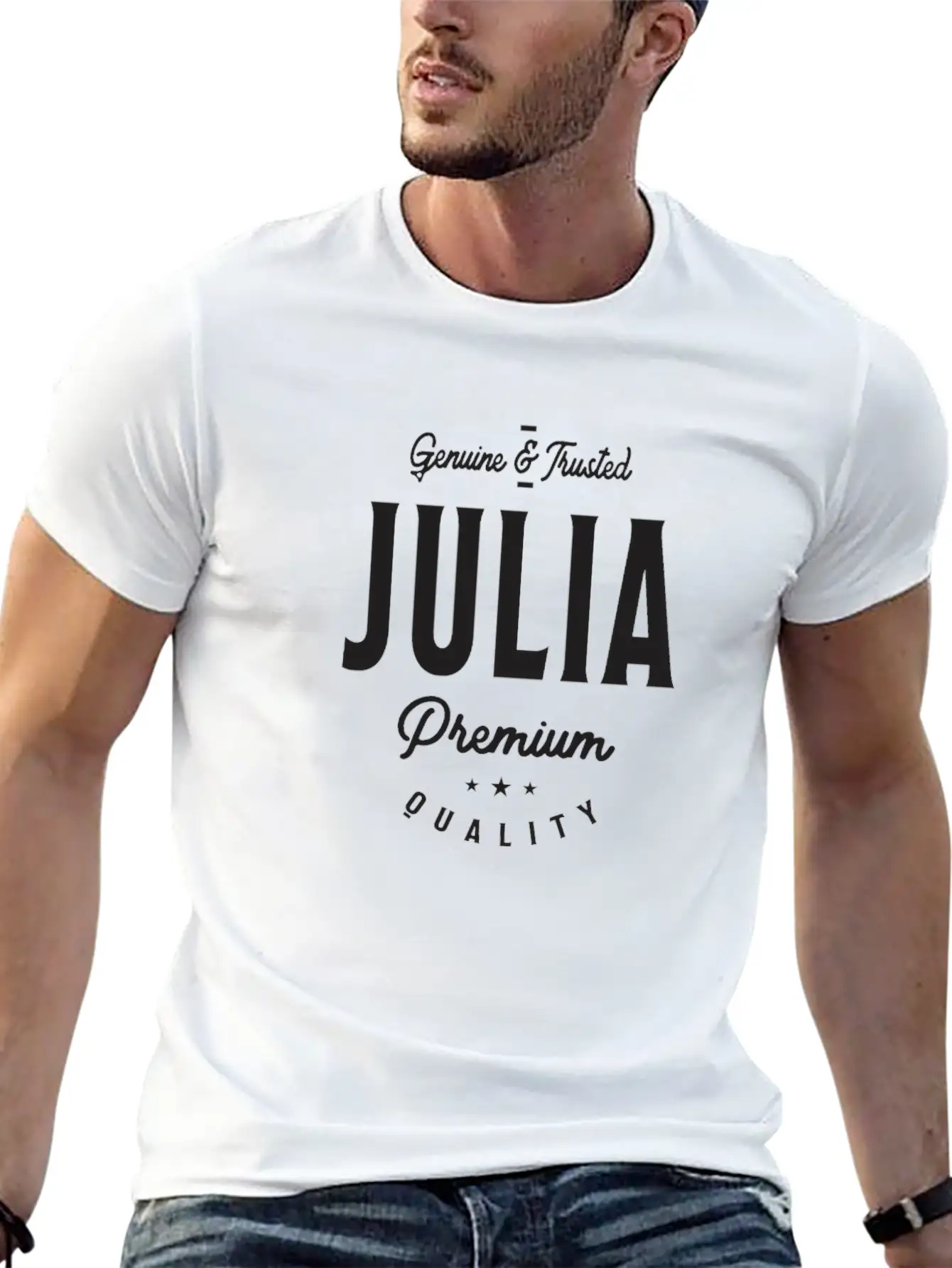 Julia Genuine & Trusted Stylish Everyday T-Shirt – Unisex Basic Cotton Tee