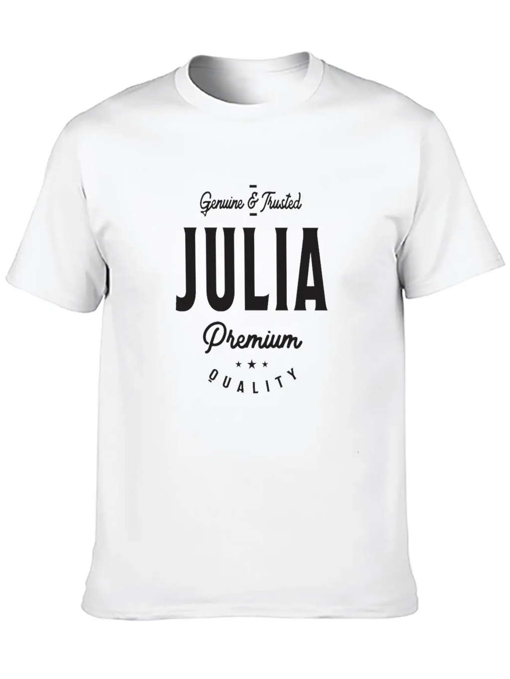 Julia Genuine & Trusted Stylish Everyday T-Shirt – Unisex Basic Cotton Tee