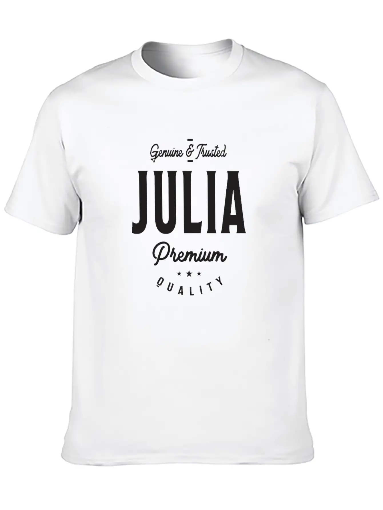 Julia Genuine & Trusted Stylish Everyday T-Shirt – Unisex Basic Cotton Tee