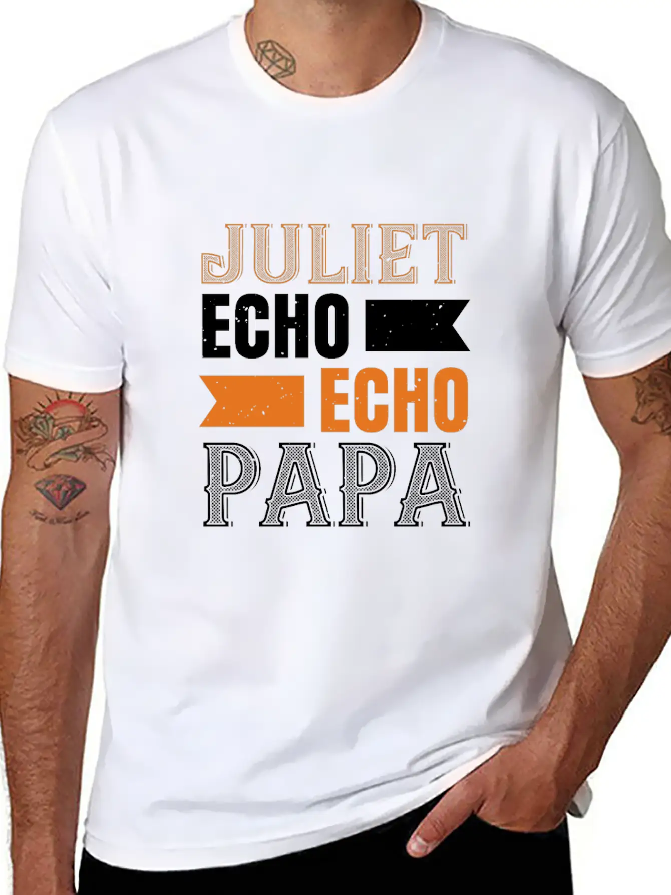 Juliet Echo Echo Papa Classic Cotton Tee – Unisex Comfort For Any Season
