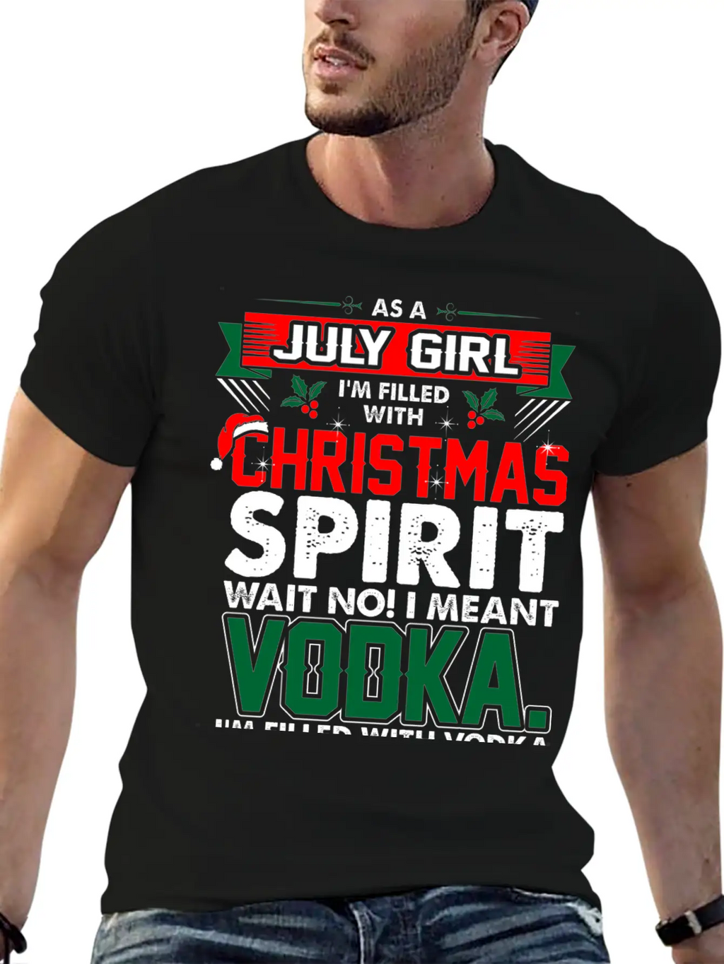 July Girl Christmas Spirit Timeless Short Sleeve Tee – Comfy And Minimalist Design