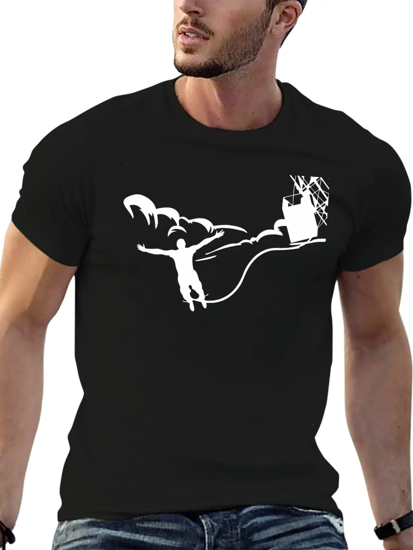 Jump Style Funny Breathable Graphic T-Shirt – Perfect For Casual Days
