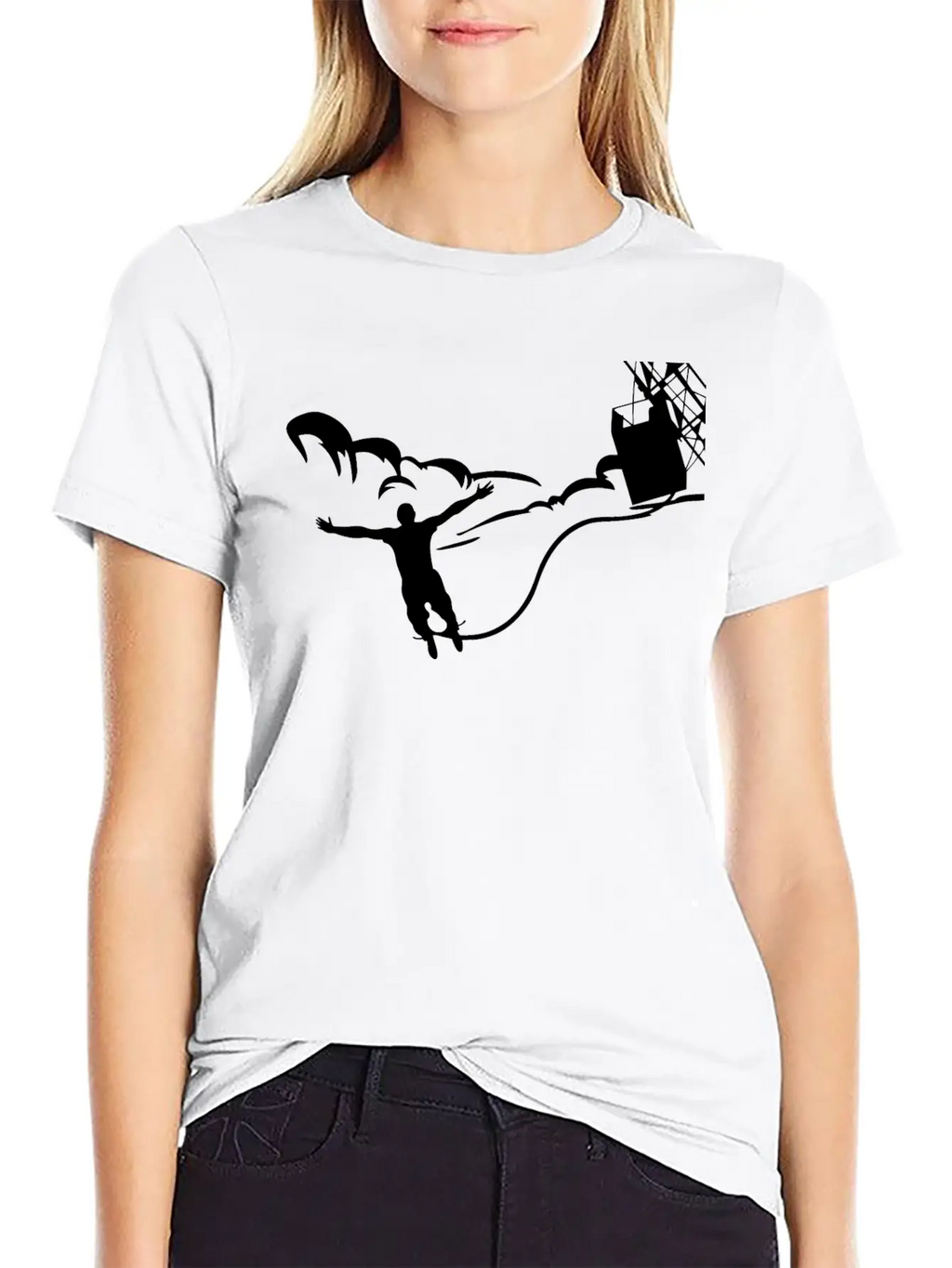 Jump Style Funny Breathable Graphic T-Shirt – Perfect For Casual Days