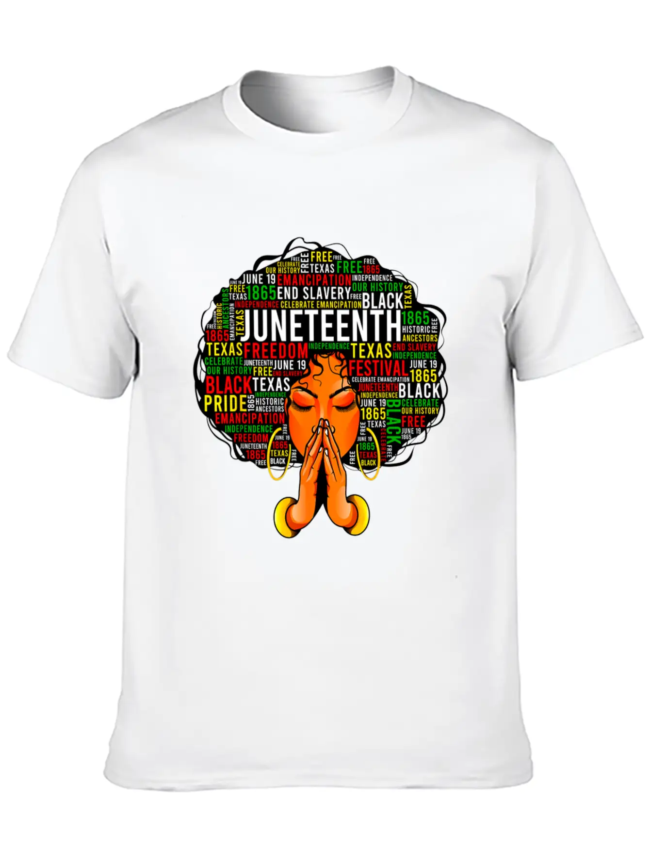 Juneteenth Melanin Black Women Natural Hair Afro Unisex Casual T-Shirt – Clean Design For Daily Comfort