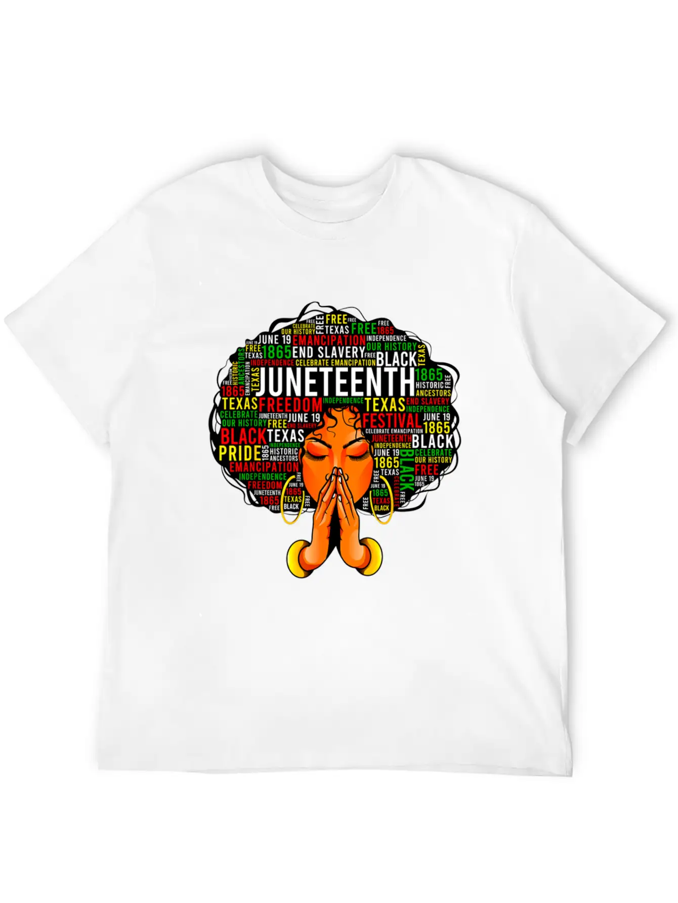 Juneteenth Melanin Black Women Natural Hair Afro Unisex Casual T-Shirt – Clean Design For Daily Comfort