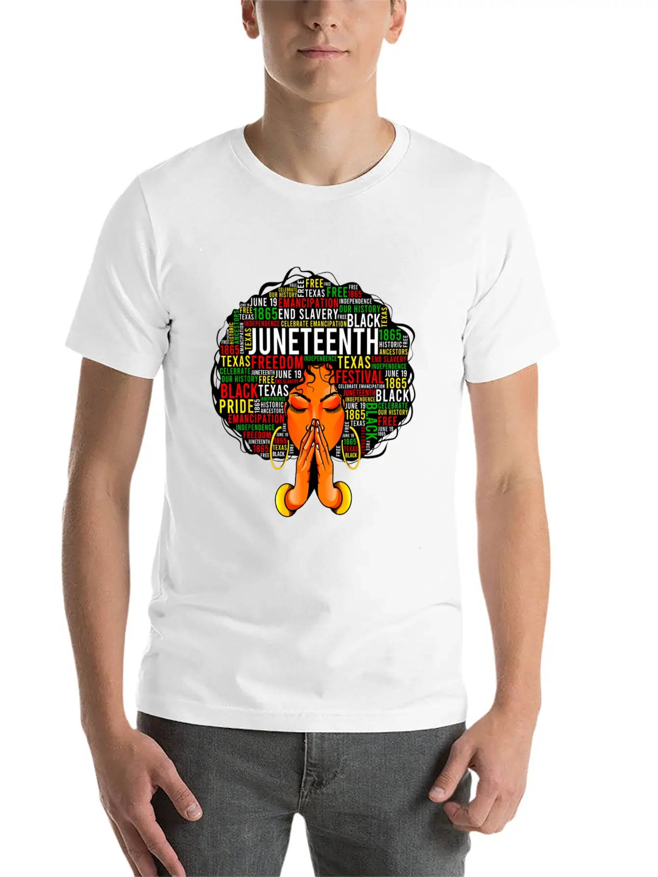 Juneteenth Melanin Black Women Natural Hair Afro Unisex Casual T-Shirt – Clean Design For Daily Comfort