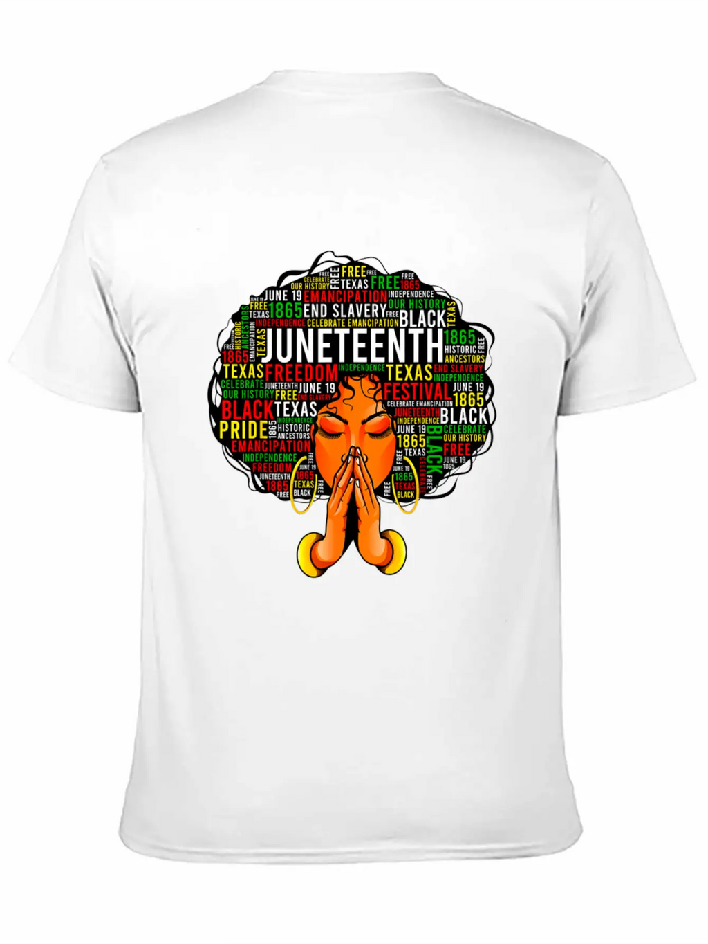 Juneteenth Melanin Black Women Natural Hair Afro Unisex Casual T-Shirt – Clean Design For Daily Comfort