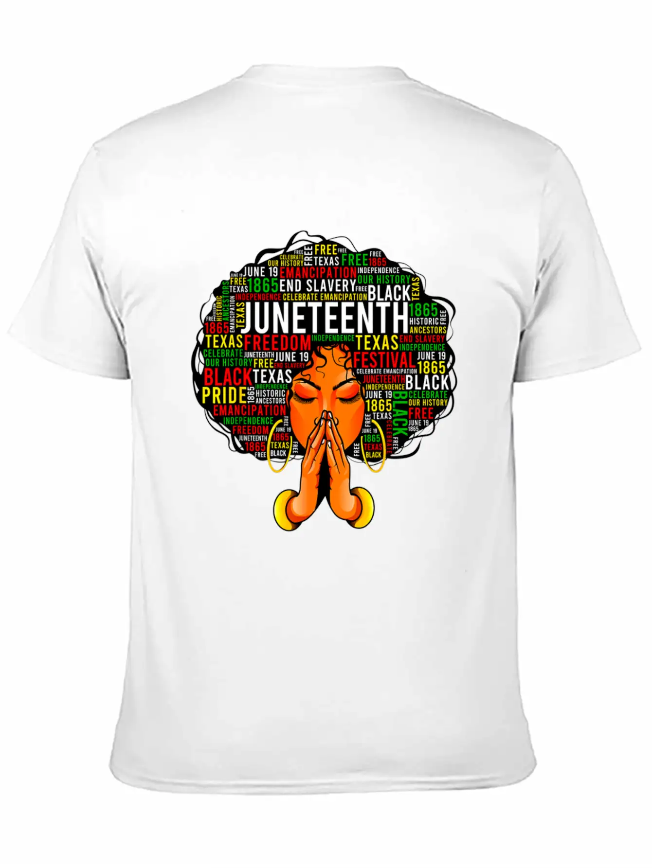 Juneteenth Melanin Black Women Natural Hair Afro Unisex Casual T-Shirt – Clean Design For Daily Comfort