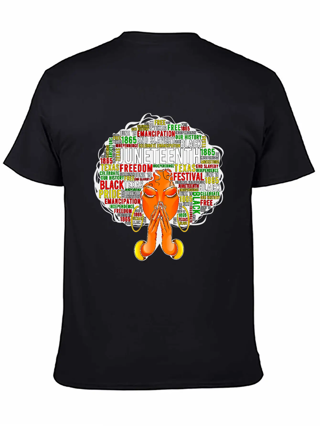 Juneteenth Melanin Black Women Natural Hair Afro Unisex Casual T-Shirt – Clean Design For Daily Comfort