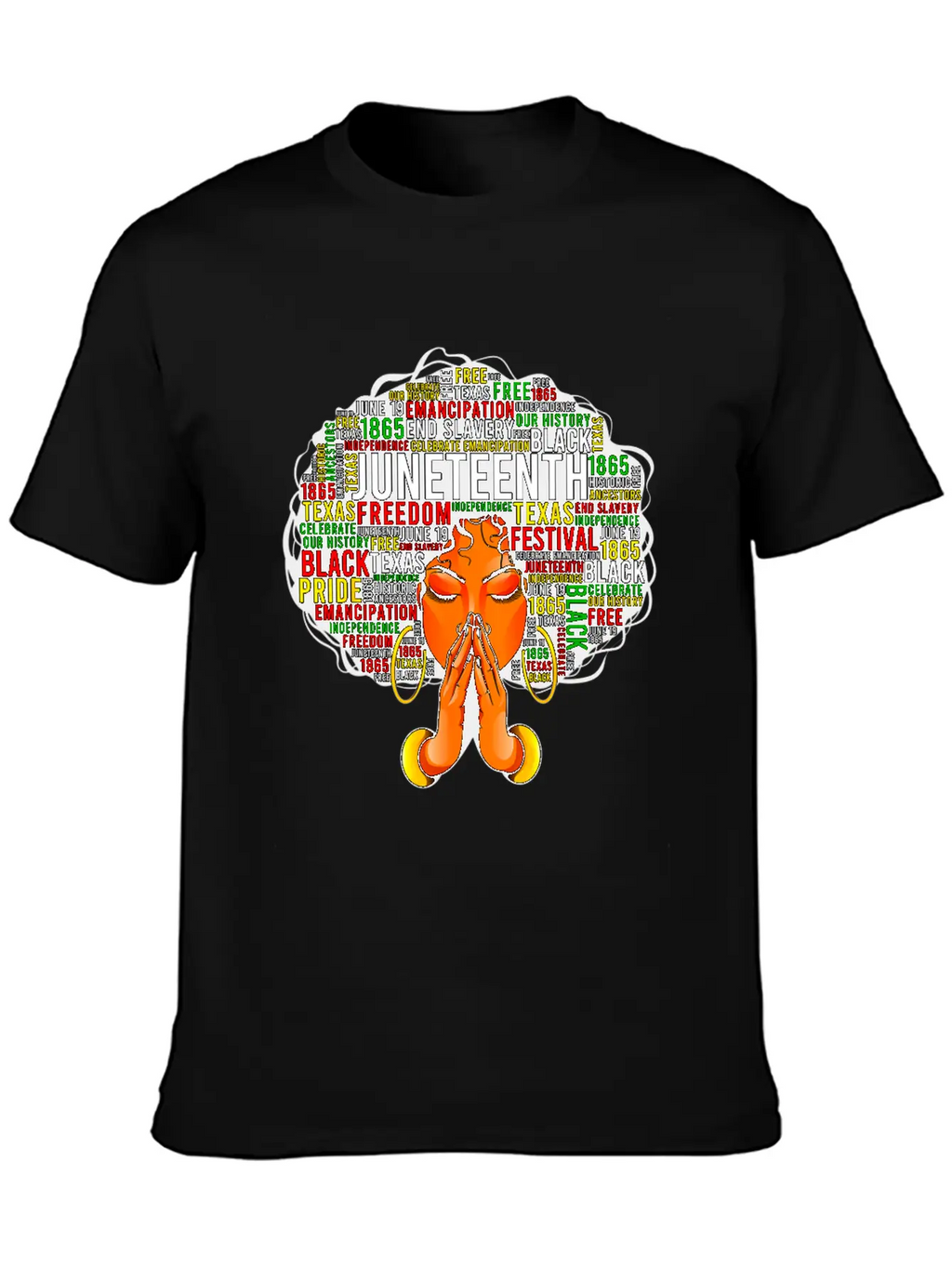 Juneteenth Melanin Black Women Natural Hair Afro Unisex Casual T-Shirt – Clean Design For Daily Comfort