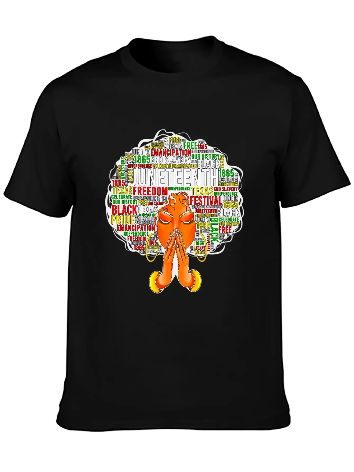 Juneteenth Melanin Black Women Natural Hair Afro Unisex Casual T-Shirt – Clean Design For Daily Comfort