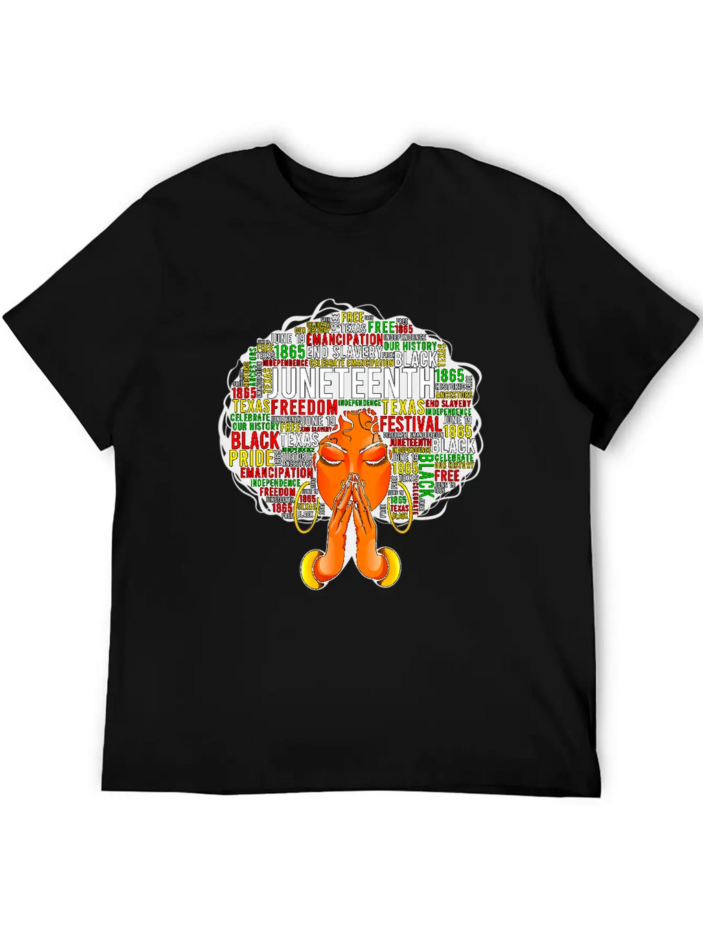 Juneteenth Melanin Black Women Natural Hair Afro Unisex Casual T-Shirt – Clean Design For Daily Comfort
