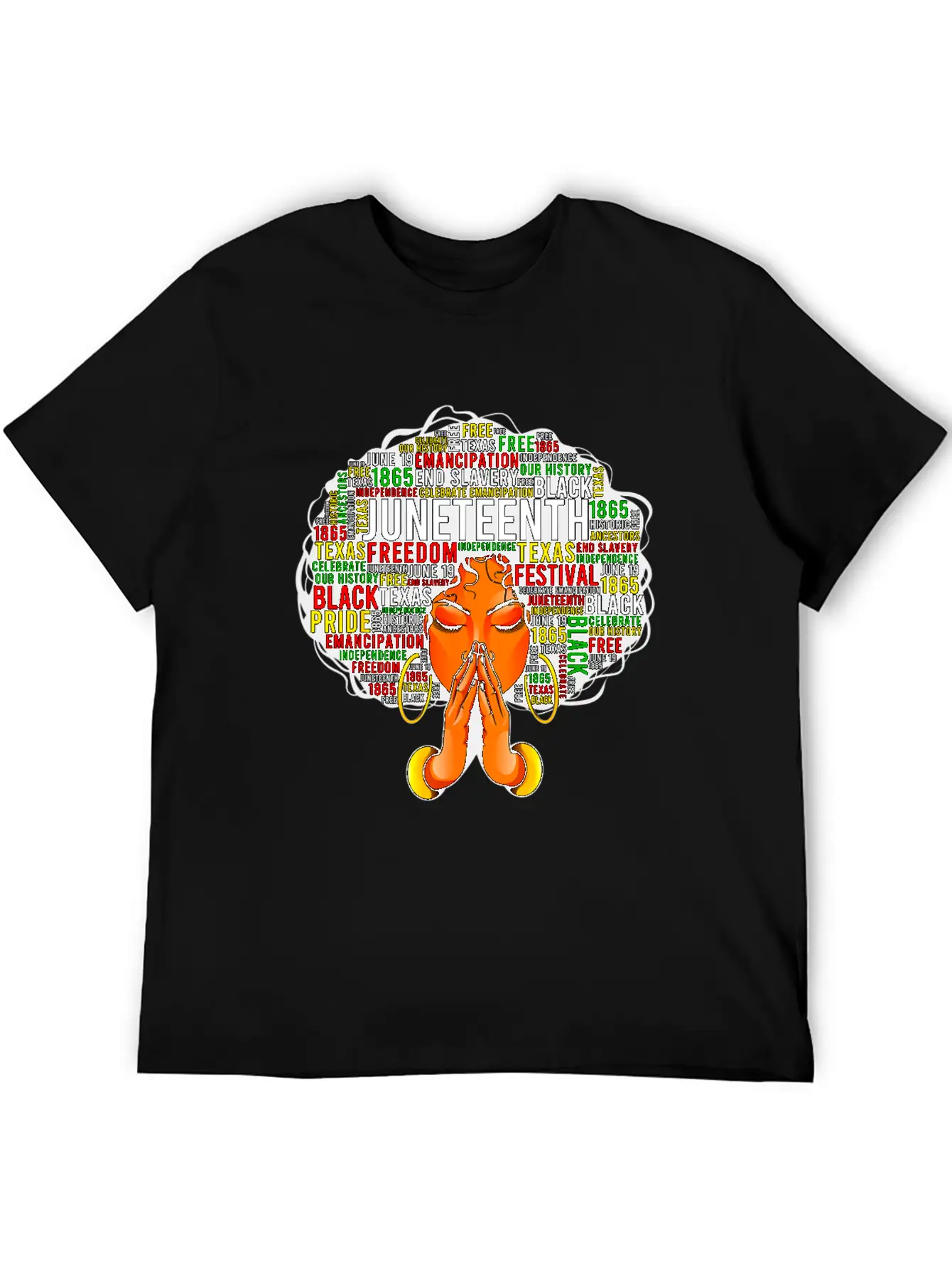 Juneteenth Melanin Black Women Natural Hair Afro Unisex Casual T-Shirt – Clean Design For Daily Comfort