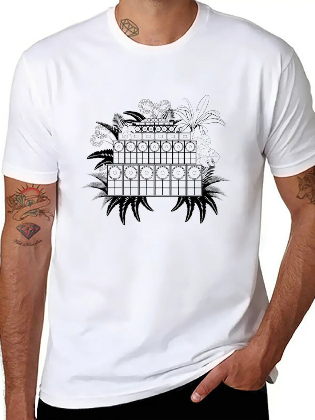 Jungle Soundsystem Essential Cotton Tee For Daily Outfits – Unisex Style
