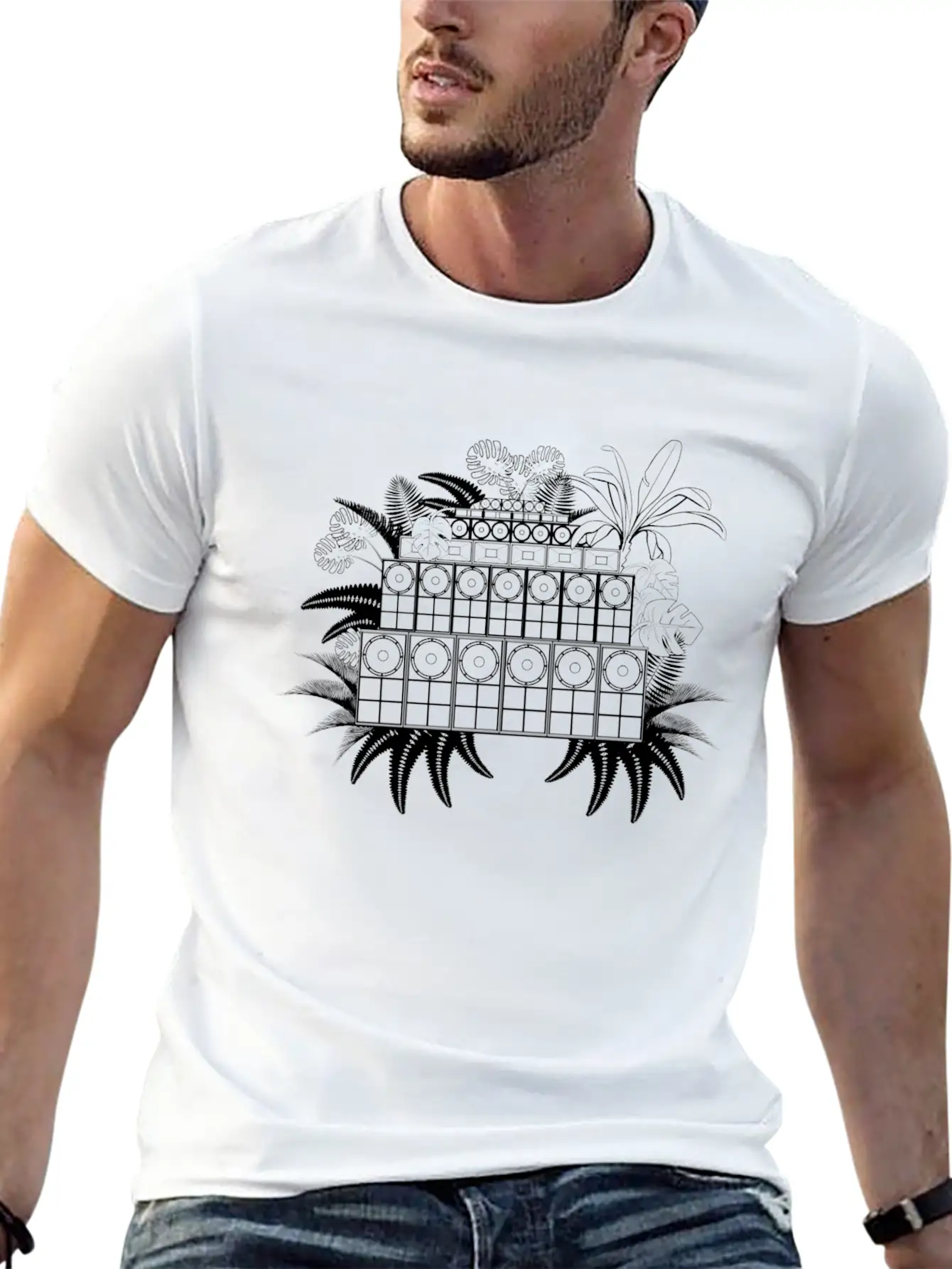 Jungle Soundsystem Essential Cotton Tee For Daily Outfits – Unisex Style