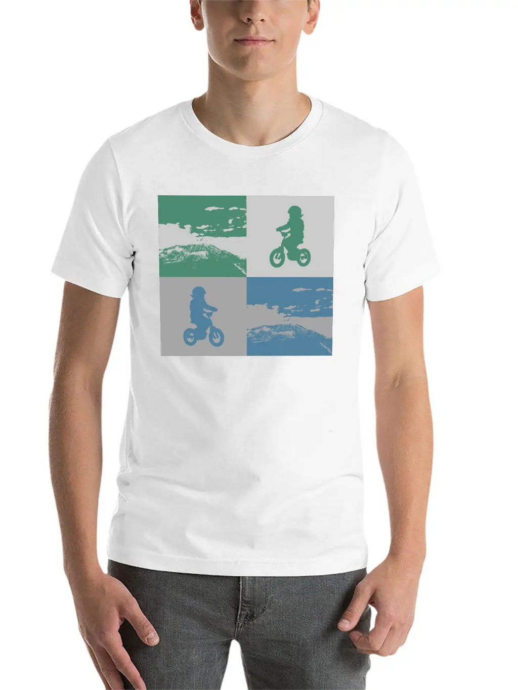 Junior Biker Pop Art Metallic Relaxed Everyday Tee – Lightweight And Durable Cotton