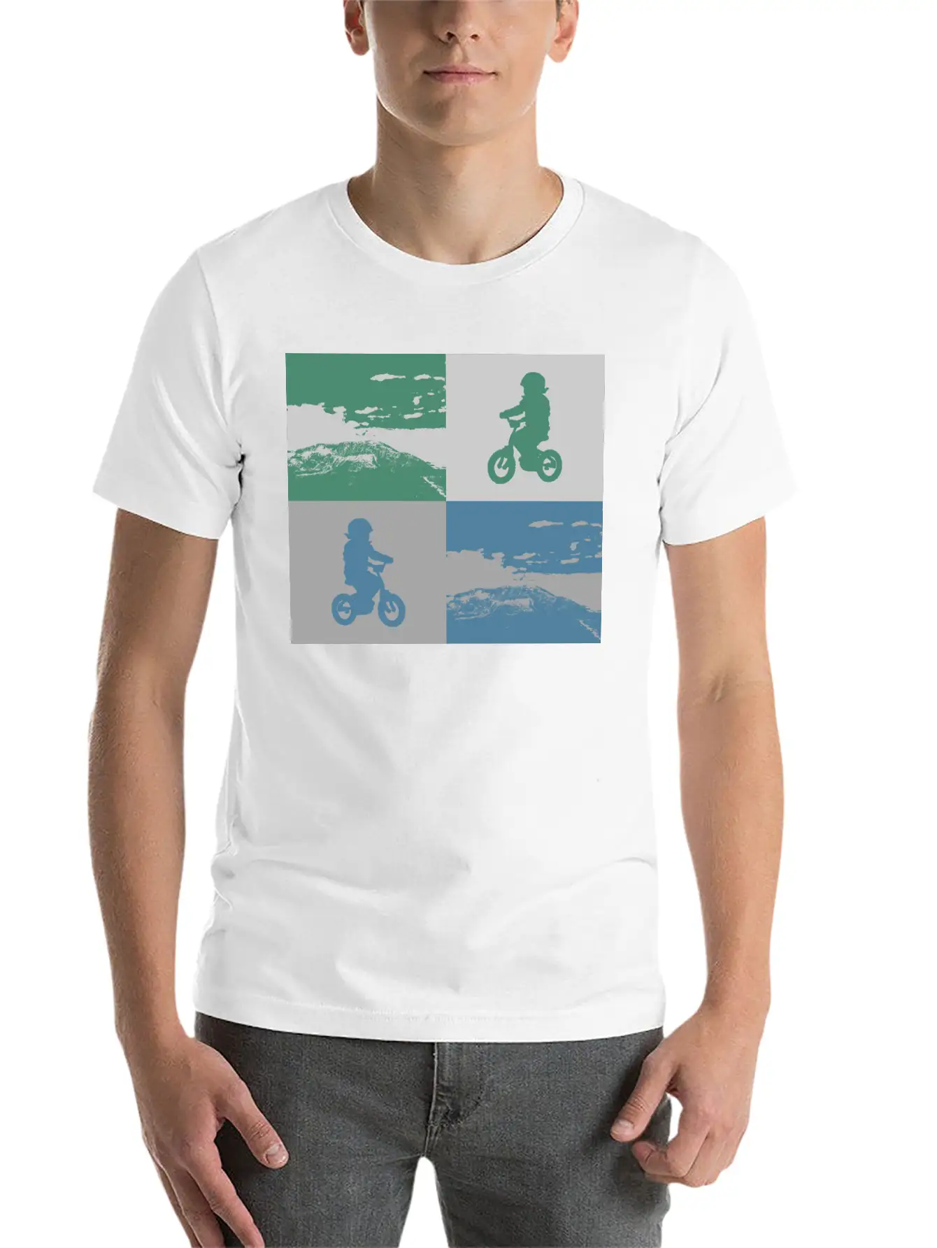 Junior Biker Pop Art Metallic Relaxed Everyday Tee – Lightweight And Durable Cotton