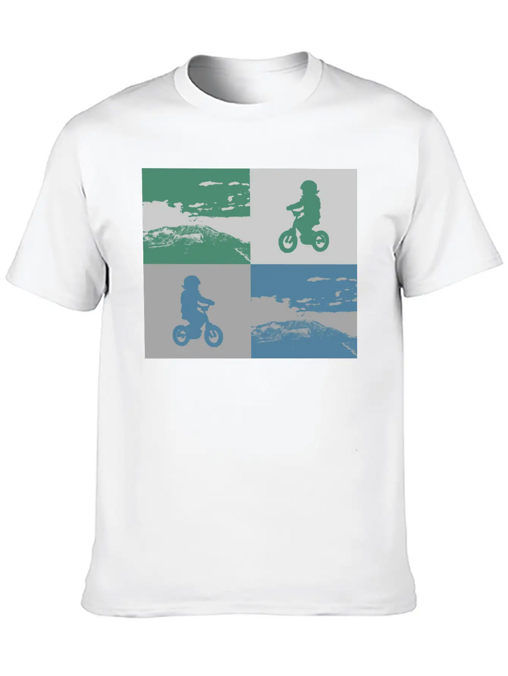 Junior Biker Pop Art Metallic Relaxed Everyday Tee – Lightweight And Durable Cotton
