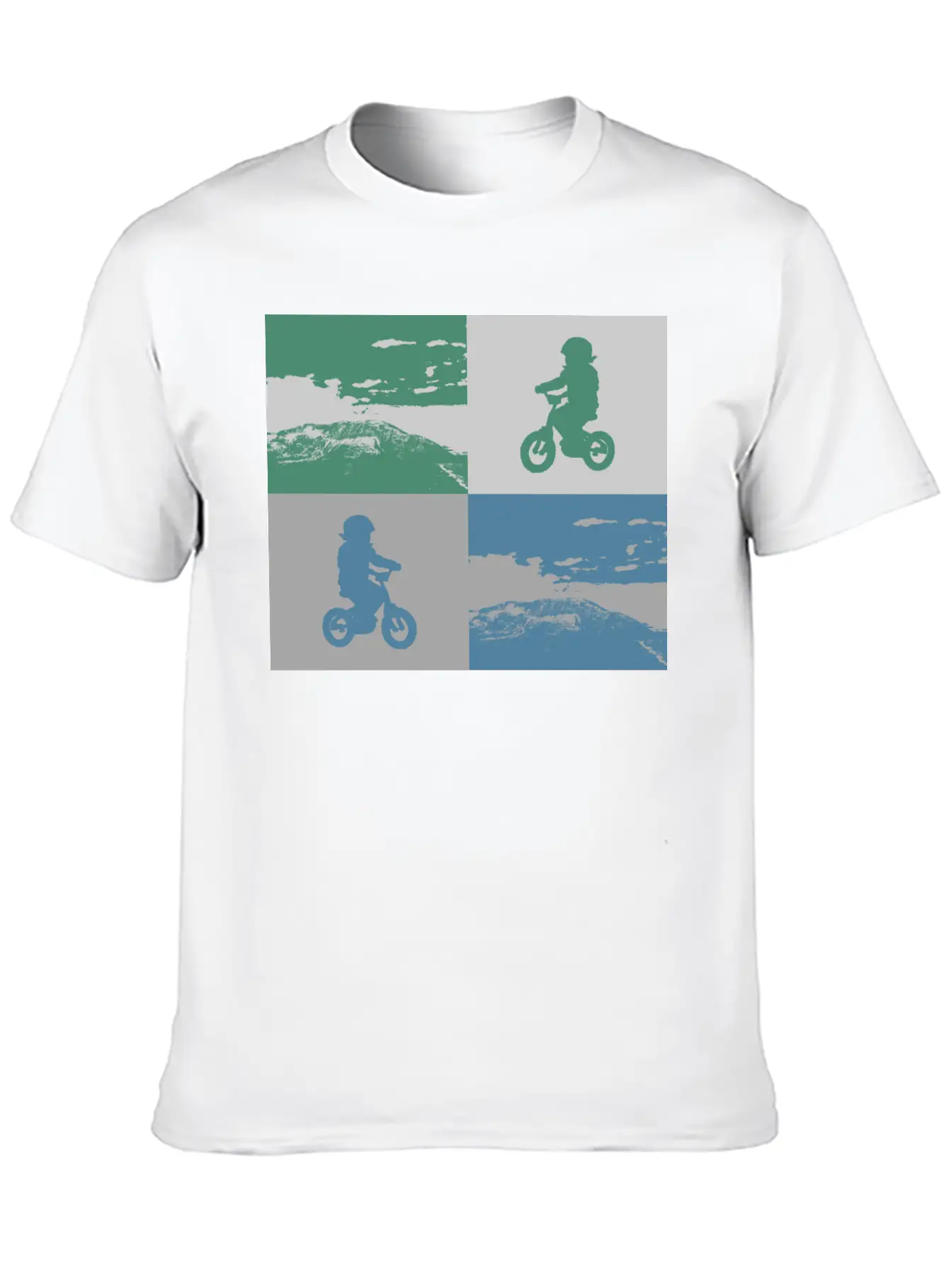 Junior Biker Pop Art Metallic Relaxed Everyday Tee – Lightweight And Durable Cotton