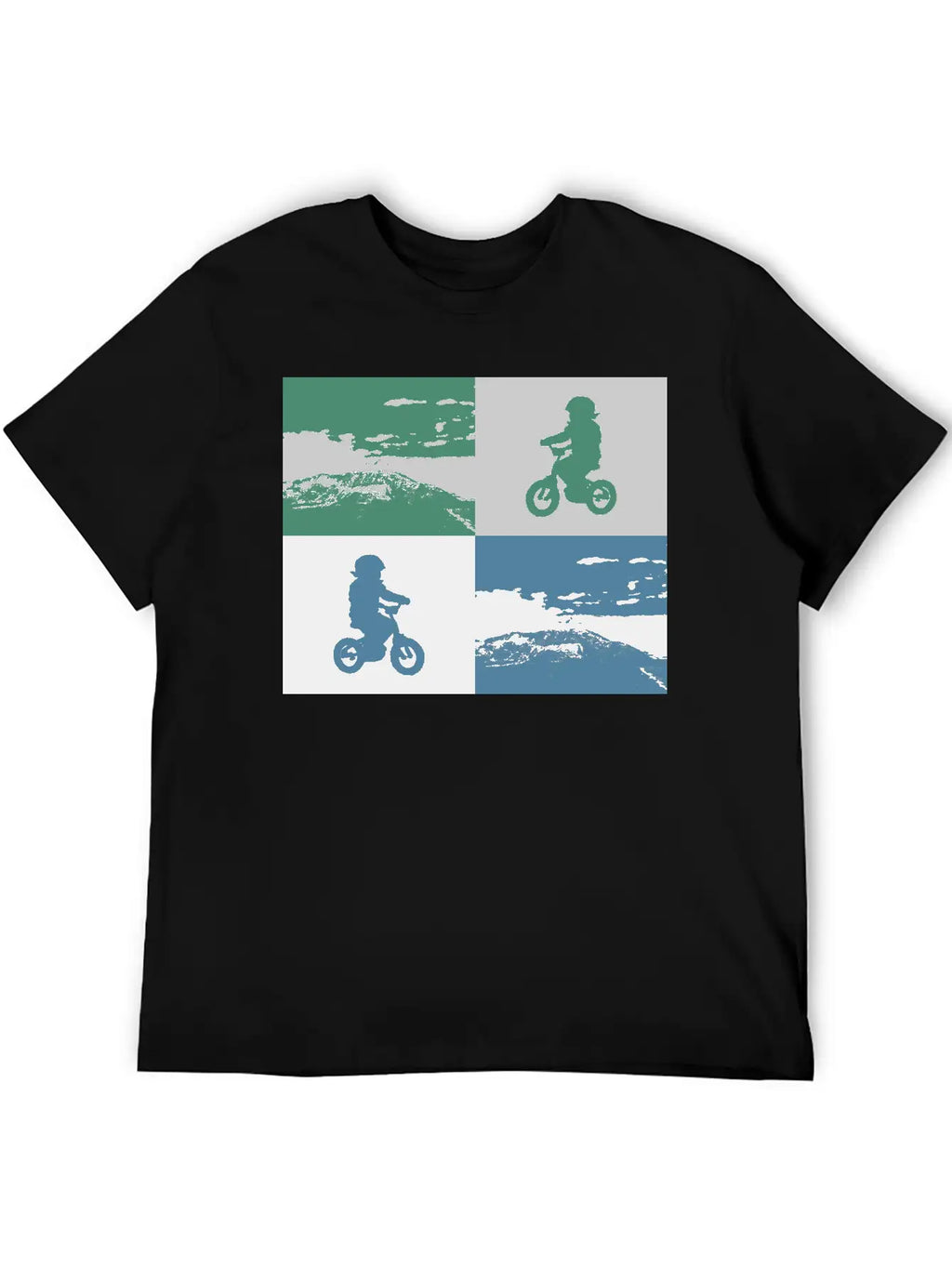 Junior Biker Pop Art Metallic Relaxed Everyday Tee – Lightweight And Durable Cotton