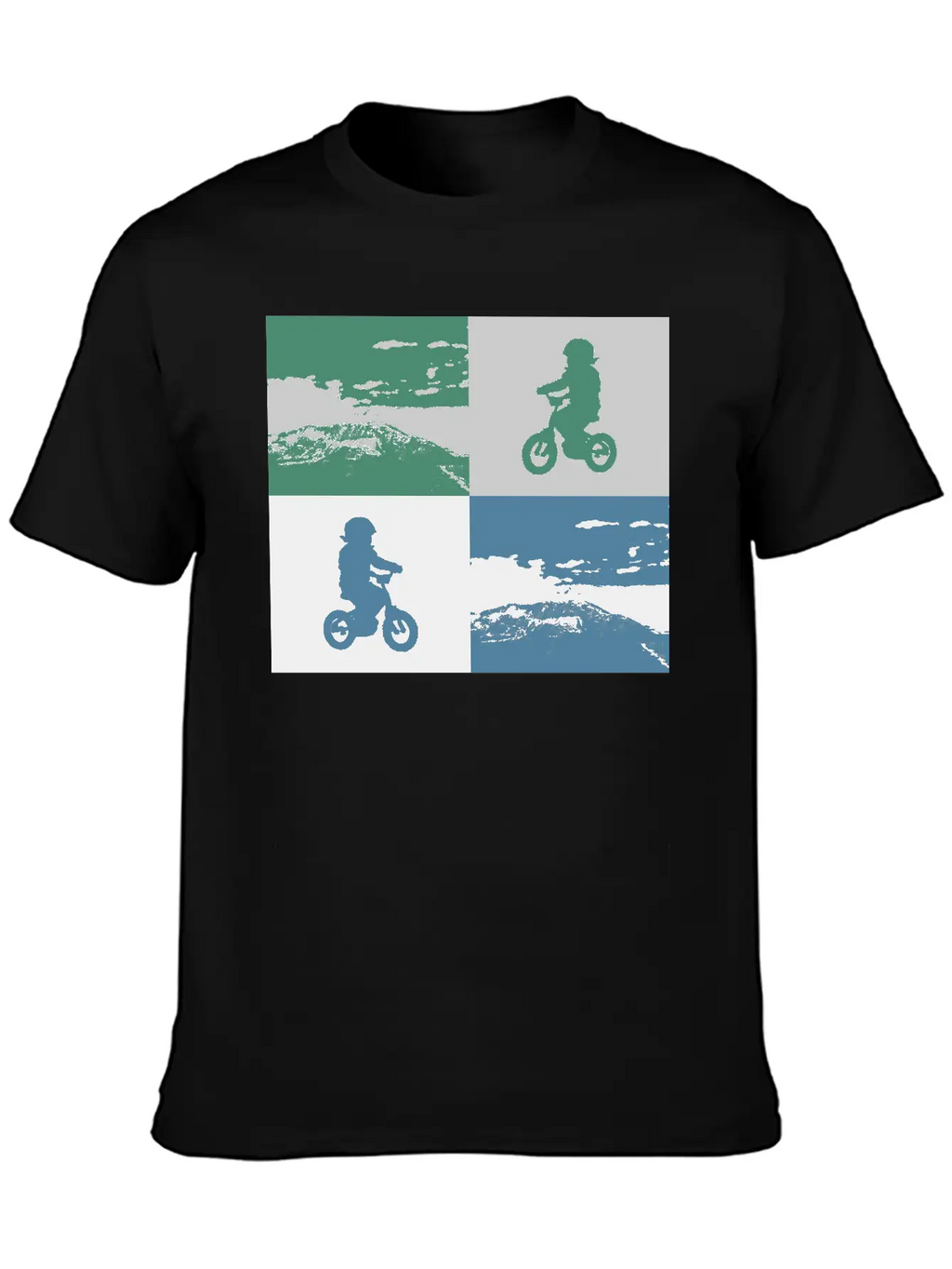 Junior Biker Pop Art Metallic Relaxed Everyday Tee – Lightweight And Durable Cotton