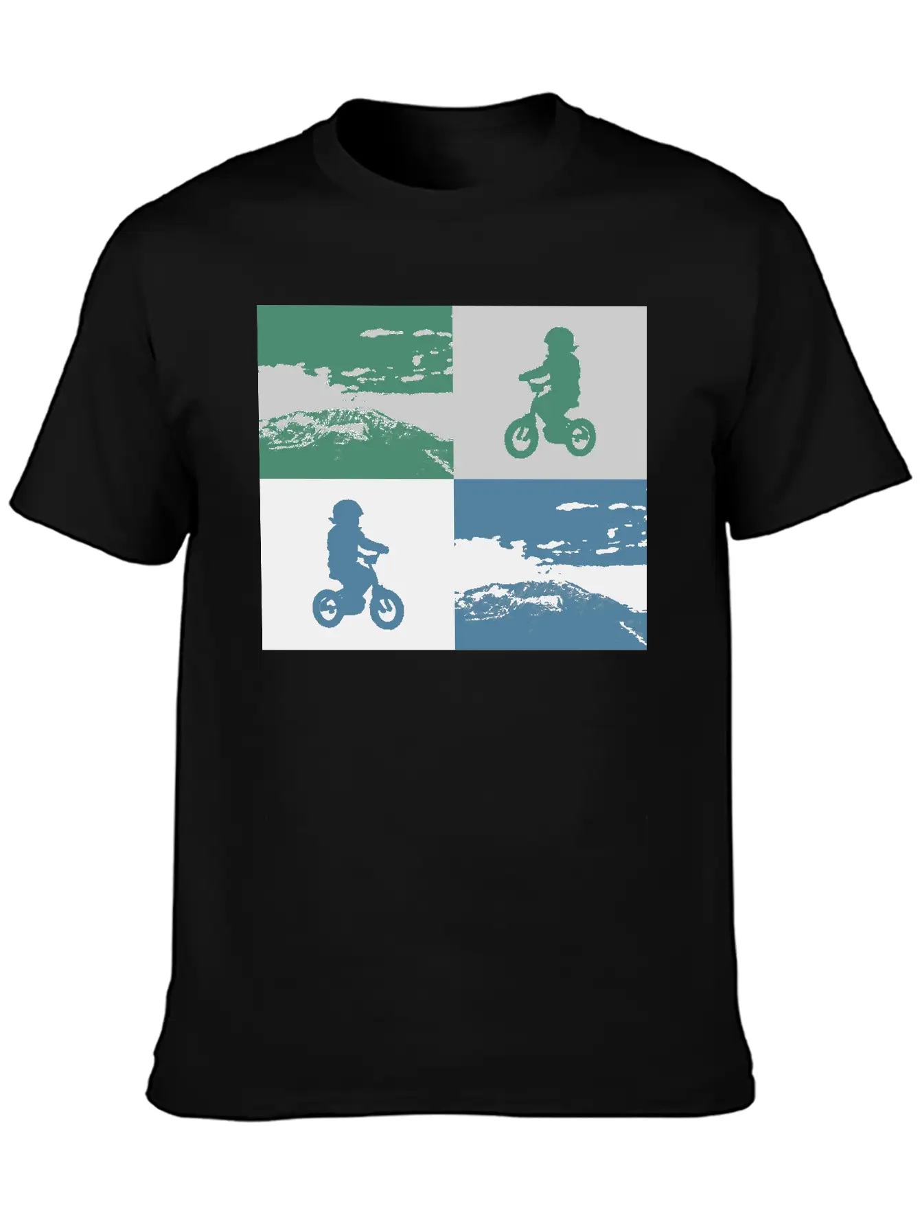 Junior Biker Pop Art Metallic Relaxed Everyday Tee – Lightweight And Durable Cotton