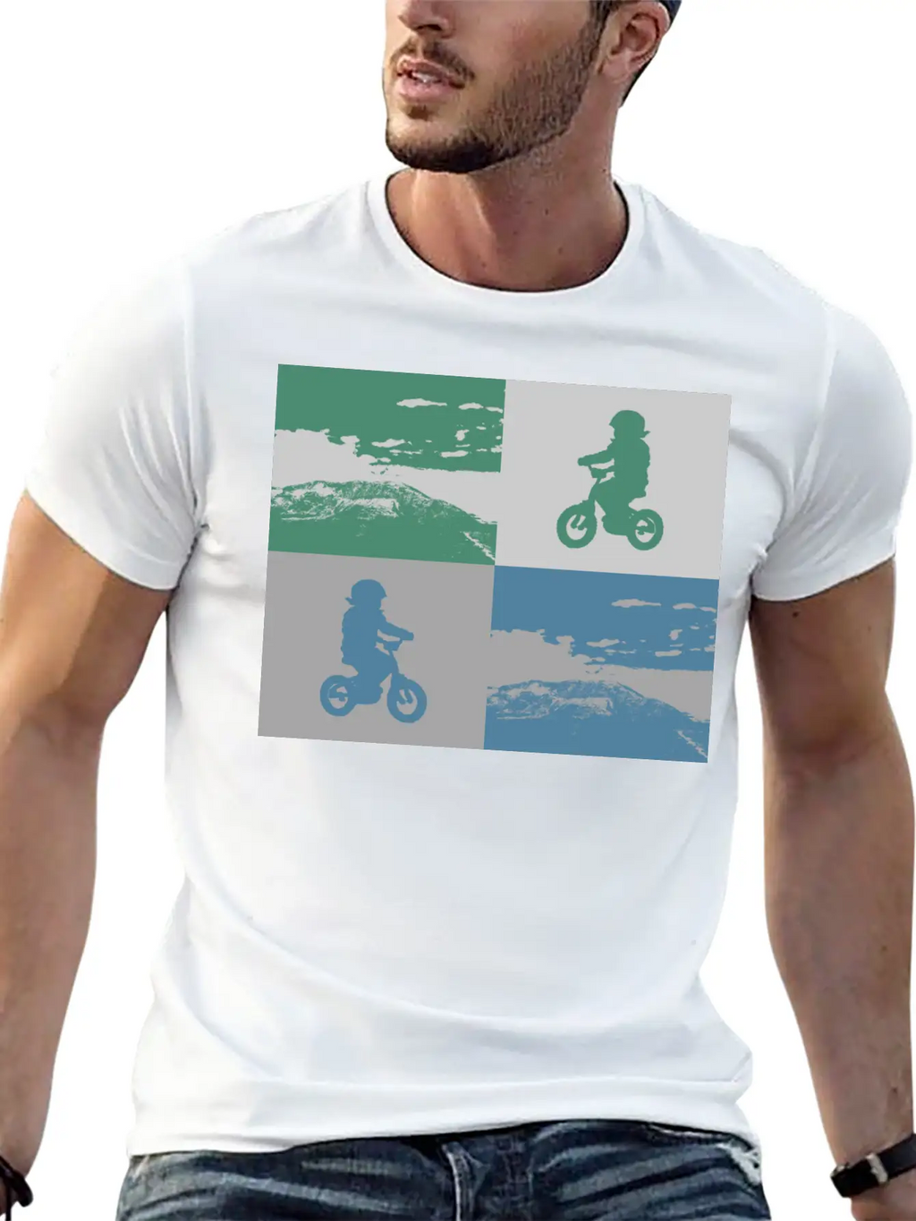 Junior Biker Pop Art Metallic Relaxed Everyday Tee – Lightweight And Durable Cotton