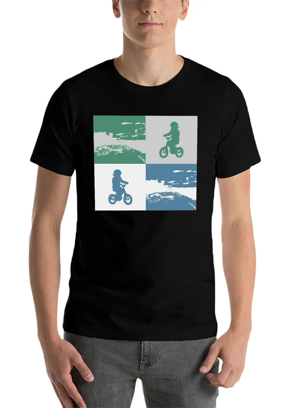 Junior Biker Pop Art Metallic Relaxed Everyday Tee – Lightweight And Durable Cotton