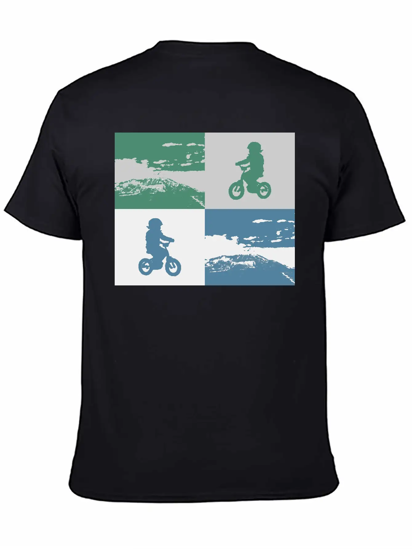 Junior Biker Pop Art Metallic Relaxed Everyday Tee – Lightweight And Durable Cotton