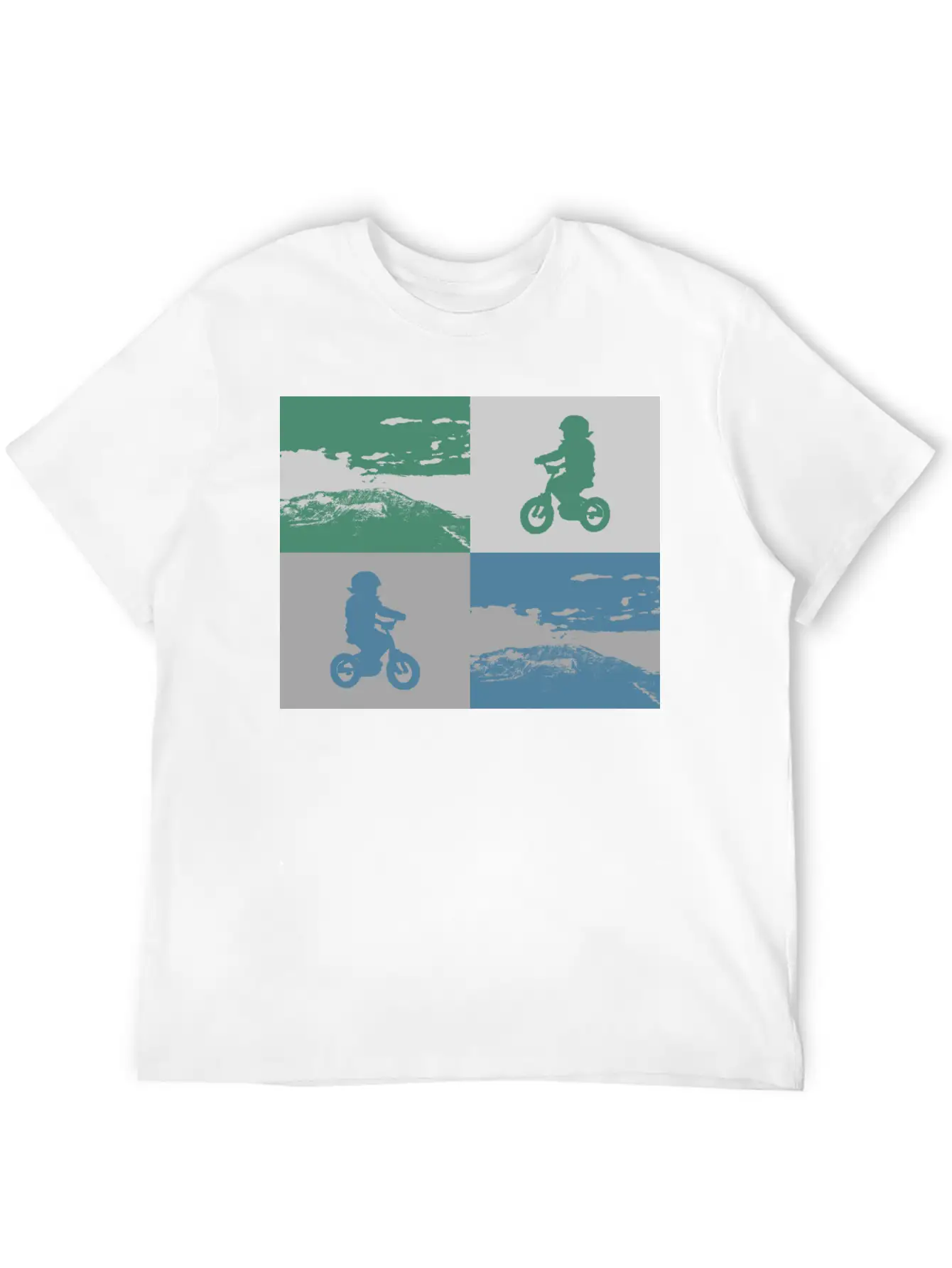 Junior Biker Pop Art Metallic Relaxed Everyday Tee – Lightweight And Durable Cotton