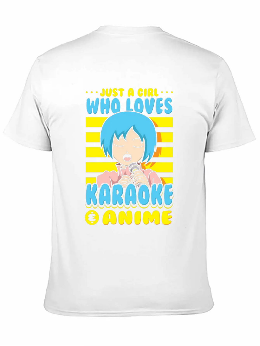 Just A Girl Karaoke Anime Vocalist Singing Singer Breathable Graphic T-Shirt – Perfect For Casual Days