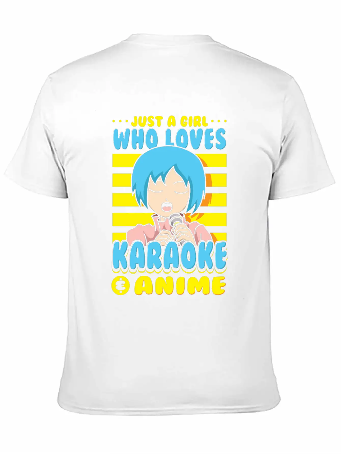 Just A Girl Karaoke Anime Vocalist Singing Singer Breathable Graphic T-Shirt – Perfect For Casual Days