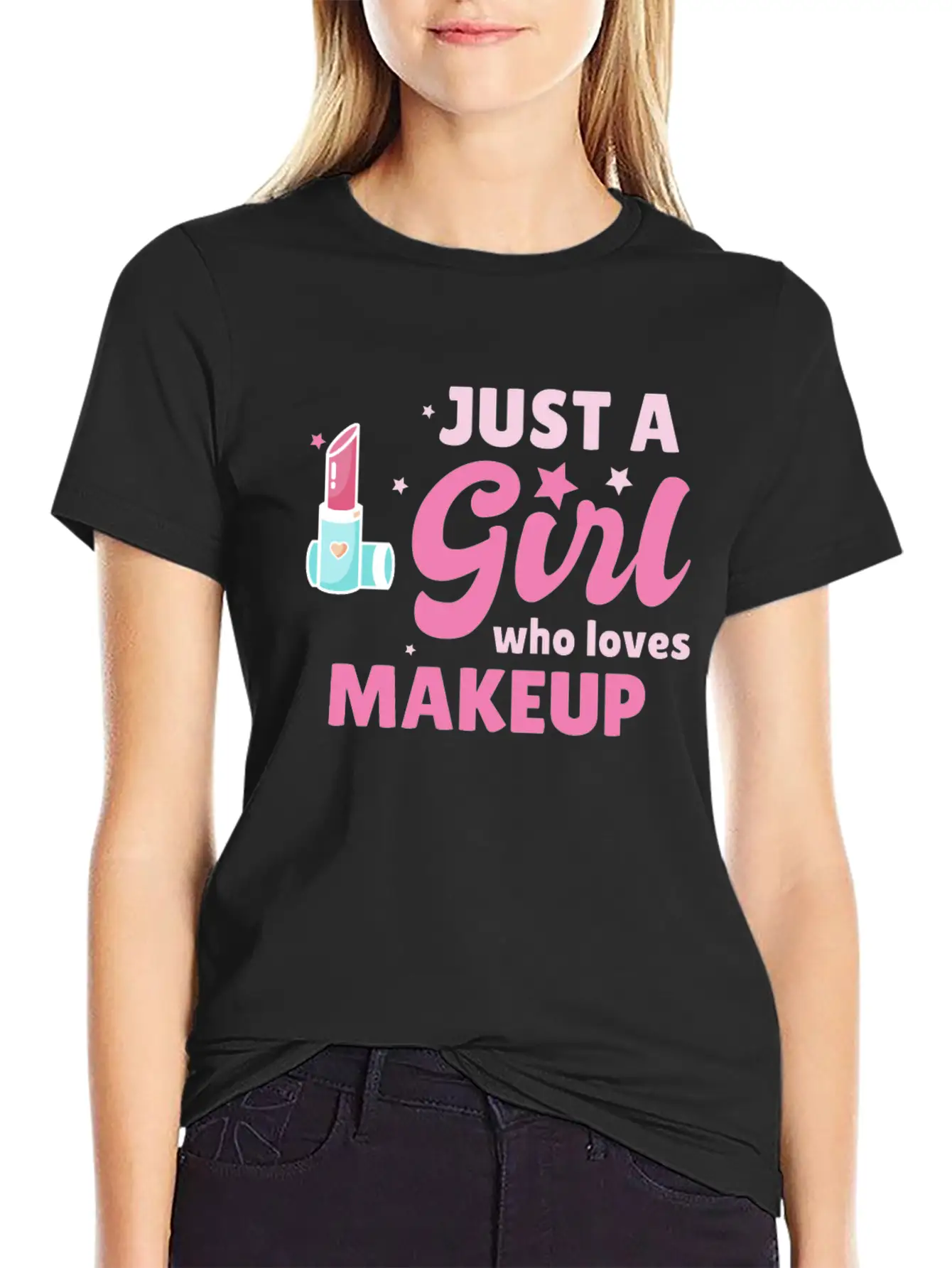 Just A Girl Makeup Beautician Gift Esthetician Classic Cotton Tee – Unisex Comfort For Any Season