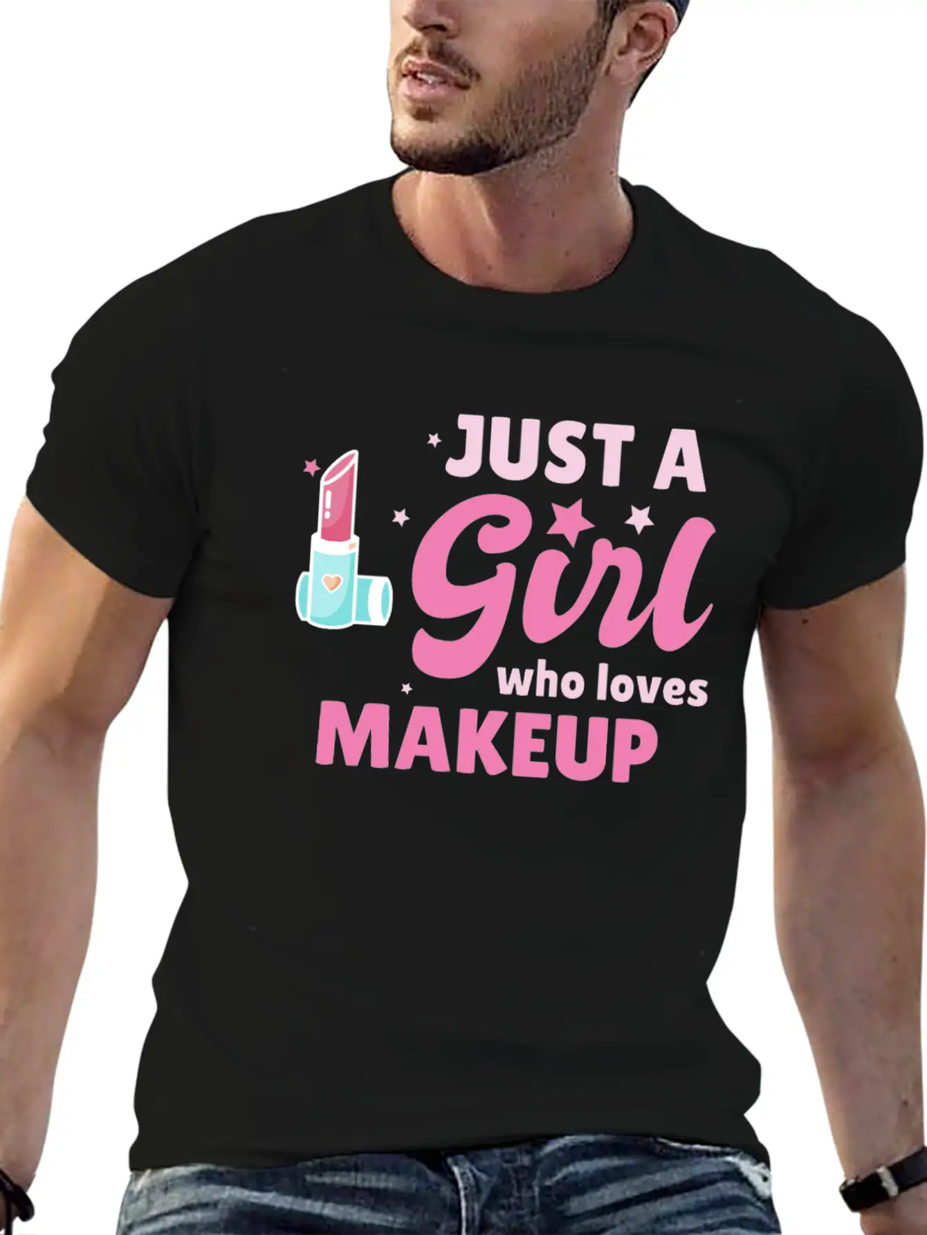 Just A Girl Makeup Beautician Gift Esthetician Classic Cotton Tee – Unisex Comfort For Any Season