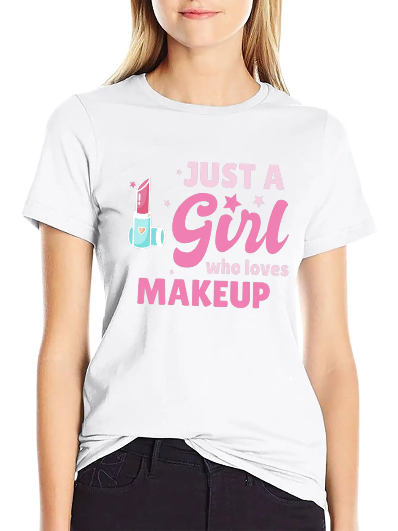 Just A Girl Makeup Beautician Gift Esthetician Classic Cotton Tee – Unisex Comfort For Any Season