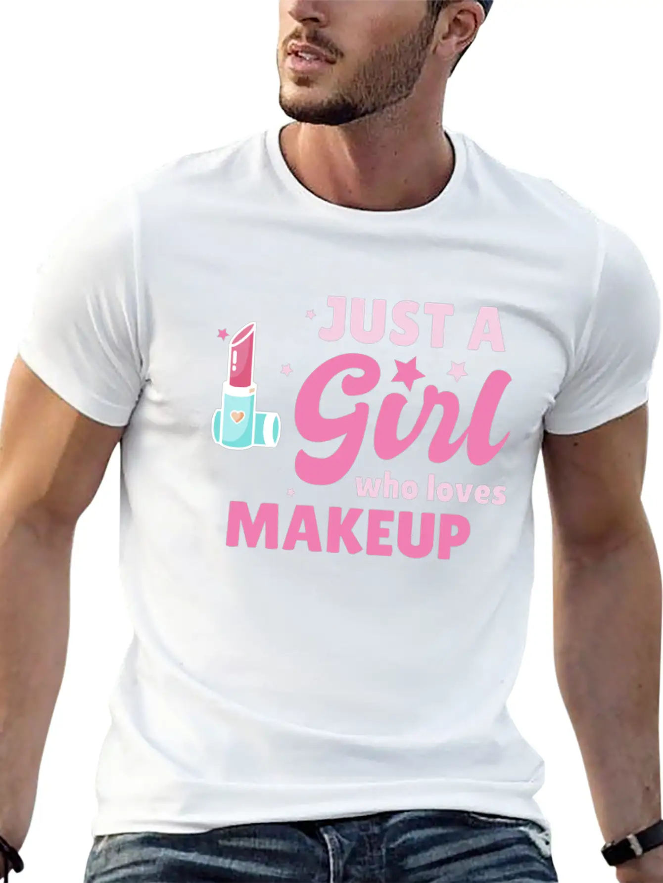 Just A Girl Makeup Beautician Gift Esthetician Classic Cotton Tee – Unisex Comfort For Any Season