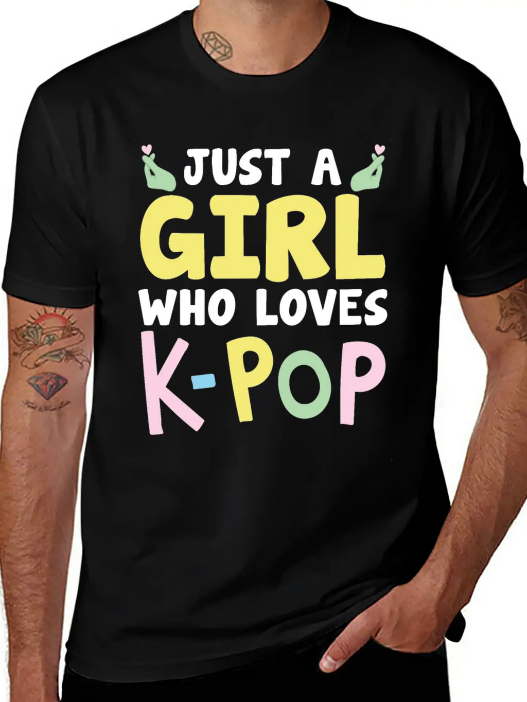 Just A Girl Who Loves K-Pop Classic Cotton Tee – Unisex Comfort For Any Season